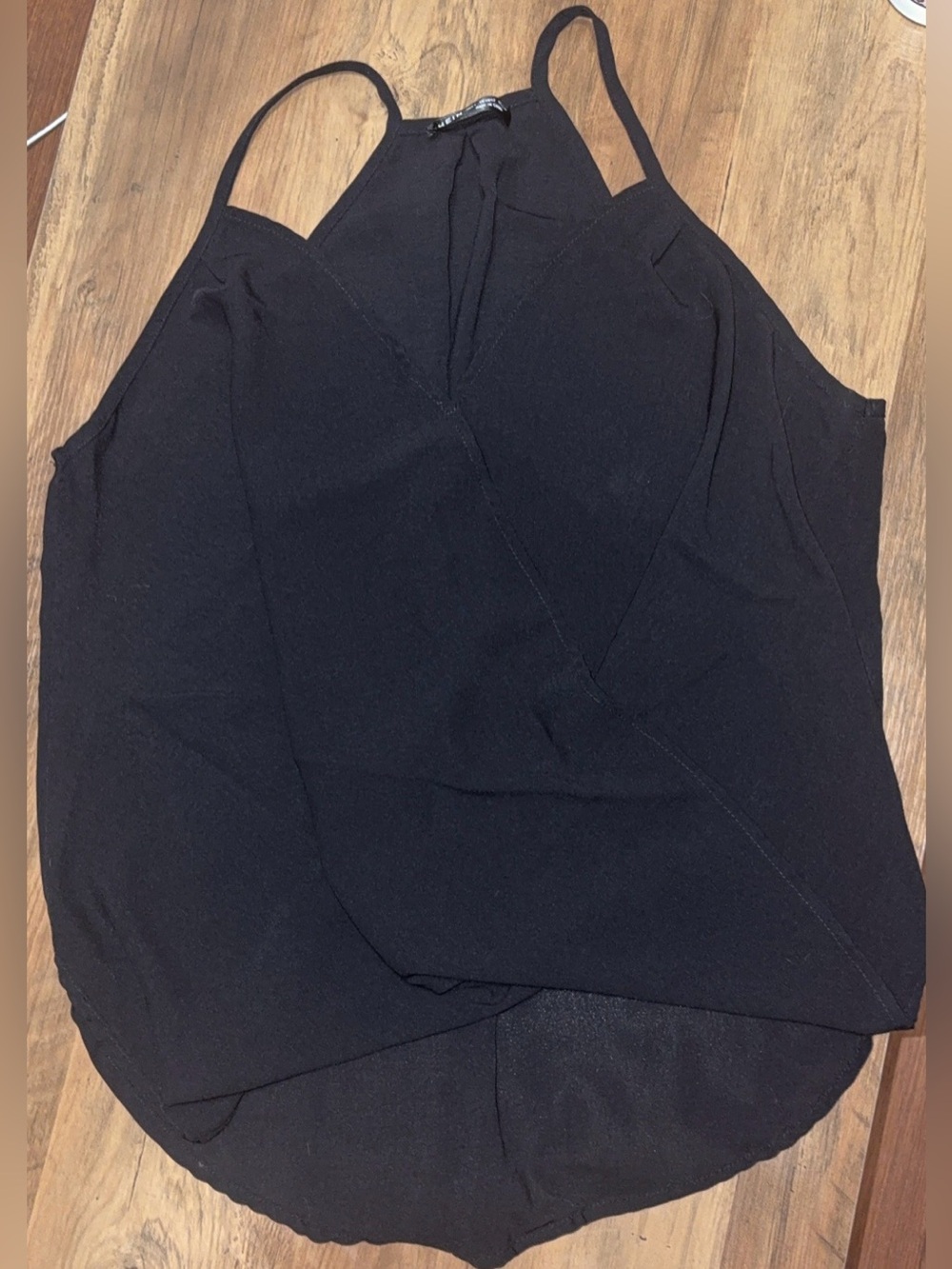 SHEIN Black Crossover Spaghetti Strap Cami